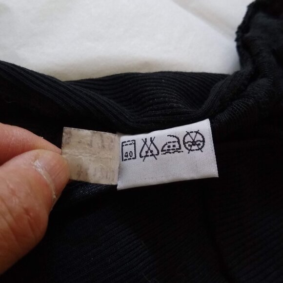 vintage 80s NWT black lace knit bodysuit - Picture 14 of 14